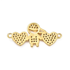 Латунные соединители с прозрачным кубическим цирконием ZIRC-A021-65G