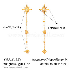 Ohrstecker mit Strassquaste aus Edelstahl 304 für Damen&nbsp;PH6693-1