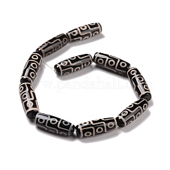 Бусины дзи 9 глаз в тибетском стиле TDZI-G010-P01