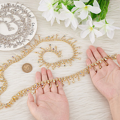 2 ярд 2-х стилевых стеклянных цепочек со стразами FIND-PH0017-01