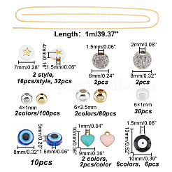 Наборы для самостоятельного изготовления браслета-цепочки и ожерелья DIY-AR0002-69