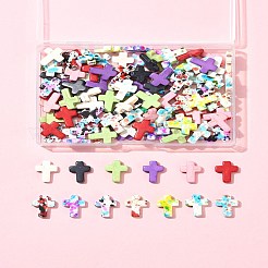 120шт набор из 13-х цветных синтетических бирюзовых бусин G-FS0005-84