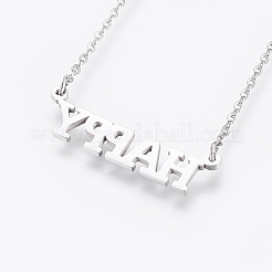 Не тускнеющие подвески из нержавеющей стали 304&nbsp;NJEW-P224-03P