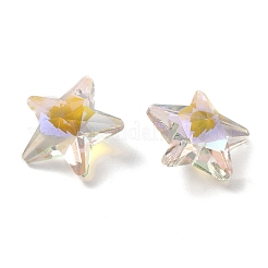 Гальванизировать прозрачные стеклянные подвески&nbsp;GLAA-A008-02D