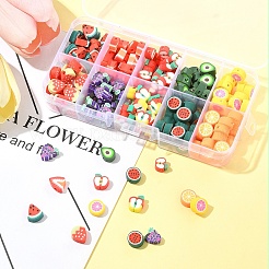 200шт 10 стиля ручной работы бусины из полимерной глины CLAY-FS0001-40