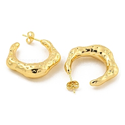Aretes de latón chapado en rejilla&nbsp;EJEW-M247-28B-G