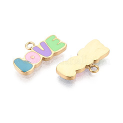 Подвески из нержавеющей стали 304 с эмалью&nbsp;STAS-T068-02A