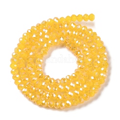 Hebras de cuentas de vidrio electrochapado para hornear&nbsp;DGLA-A039-J4mm-B13