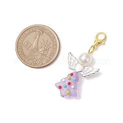 Подвесные стеклянные украшения в виде ангела на рождественскую елку&nbsp;HJEW-JM04346