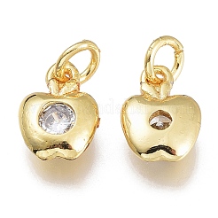 Латунные микропаве прозрачные кубические циркониевые подвески KK-M206-47G