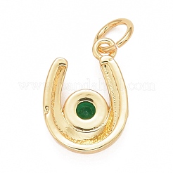 Реечное покрытие латунь зеленый кубический цирконий подвески&nbsp;KK-M229-27G