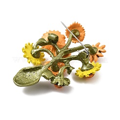 Акриловые броши в виде подсолнуха для одежды рюкзака JEWB-M069-03