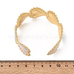 Bracelets manchettes ouverts en acier inoxydable 304 émaillé&nbsp;SA-CBA4992-04