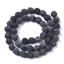 Бусы из натуральной лавы G-S352-28B-01