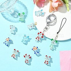 12шт 6 стиля светящиеся бусины ручной работы лэмпворк LAMP-SZ0001-38