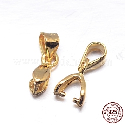 スターリングシルバーペンダントベイル  アイスピック＆ピンチベイル  ゴールドカラー  11.5x5x3mm  穴：3x2mm  ピン：0.7mm  約83個/20g&nbsp;STER-M106-03G