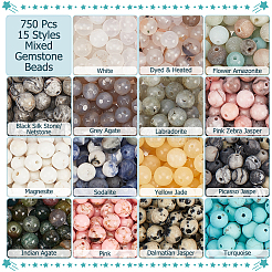 750 шт. 15 стиля смешанных драгоценных камней G-NB0005-42D