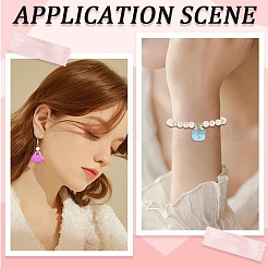 60шт 2 стиля прозрачные акриловые подвески&nbsp;TACR-YW0003-38