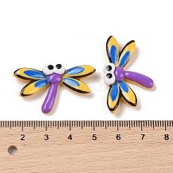 Cabochons décodés en résine opaque thème insecte&nbsp;RESI-M044-03E