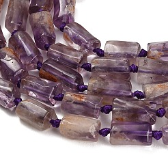 Stränge aus natürlichen violetten Phantomquarz-/violetten Lodolithquarzperlen&nbsp;GG-CBACBBC-A01-01