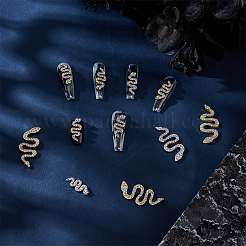 24 Stück 4 Stile Legierung Strass Cabochons&nbsp;MRMJ-OC0004-10