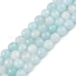 Натуральный белый нефритовый шарик нити&nbsp;G-R346-6mm-17