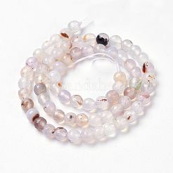 Природный агат бисер нитей G-P278-03-6mm