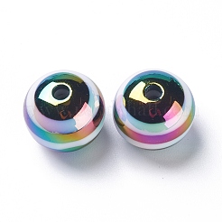 Perles de résine à rayures&nbsp;LS-RESI-B014-01B-05