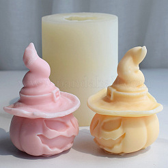 Stampo in silicone per candela aromaterapia a forma di cappello a testa di zucca&nbsp;PW-WG18A49-01