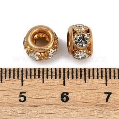 Латунные бусины со стразами &nbsp;KK-U071-02A-01KCG
