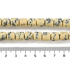 Fili di perline di porcellana fatte a mano imitazione dalmata&nbsp;PORC-H011-06B