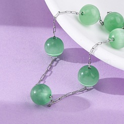 Bracciali a catena in acciaio inossidabile 304&nbsp;BJEW-C094-01P-04