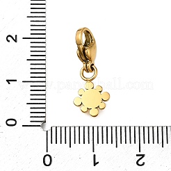 Подвесные украшения из нержавеющей стали 304 в виде цветка STAS-R159-26G