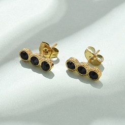 Pendientes de botón de acero inoxidable 304&nbsp;EJEW-F361-01G