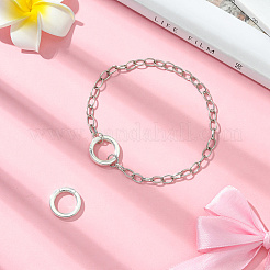 2 шт. 925 кольца-пружинки из стерлингового серебра STER-SC0001-53