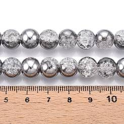 Brins de perles de verre craquelées électrolytiques&nbsp;EGLA-N014-10mm-03