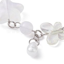 Bracciale con ciondolo a forma di stella in lega e cuore acrilico&nbsp;BJEW-JB09688