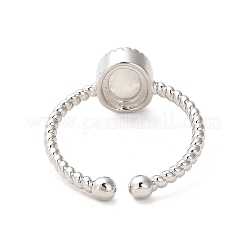 Anello a polsino aperto con pietre preziose naturali&nbsp;RJEW-M166-04P-1