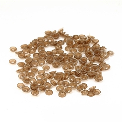 クラフトプラスチックネジ人形の目  安全の目  ぬいぐるみのクマの人形の目  半円  サドルブラウン  15.5x10mm&nbsp;DOLL-PW0001-043-B07