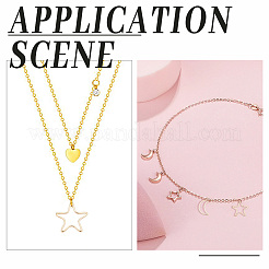 80шт 4 стильных латунных соединительных кольца KK-PH0010-30