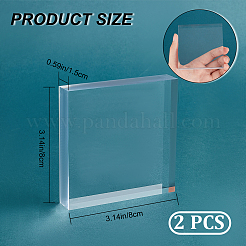 2 Stück transparente Acryl-Displaydekoration&nbsp;DJEW-CN0001-50