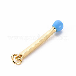 Messing Emaille-Anhänger&nbsp;KK-S362-032J-NR