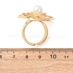 Manchette ouverte en perles de coquillage en acier inoxydable 304 pour femmes&nbsp;LS-RJEW-E301-01F