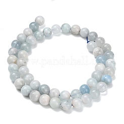 Природные Аквамарин бисер нитей&nbsp;G-F826-B01-8mm