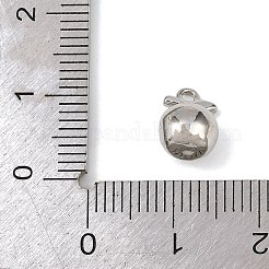 Латунные микропаве прозрачные кубические циркониевые подвески&nbsp;KK-G545-18P