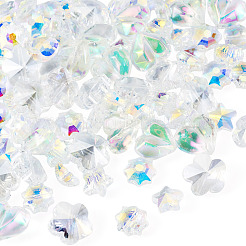 90 pièces 6 styles de perles de verre galvanoplastie&nbsp;EGLA-TA0013-73