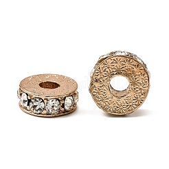 Стойки обшивки плоские круглые литые горный хрусталь бисер&nbsp;LS-RB-D293-02LG