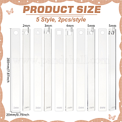 2 комплект прозрачных акриловых досок для прессования глины TOOL-BC0002-60