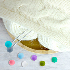 Кольца для заметок для вязания из цинкового сплава DIY-DC0002-21