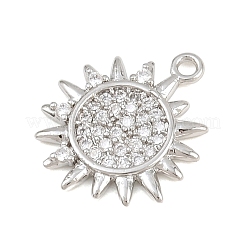 Messing micro pave klar zirkonia charme&nbsp;CU-CBA0565-06P